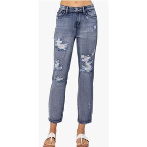 Judy Blue High Rise Destroyed Boyfriend Jeans (JB-82284)